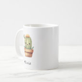 Leuke Grappige Cactus Tuin Houseplant Gepersonalis Koffiemok (Voorkant links)