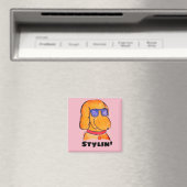 Leuke grappige cartoon hond magneet (Insitu (Vaatwasser))