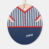 Leuke grappige clown pak karikatuur gepersonalisee keramisch ornament (Links)