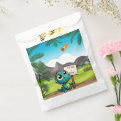 Leuke, grappige dinosaurus bedankzakje (Gezegeld)