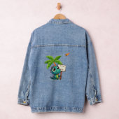 Leuke, grappige dinosaurus denim jacket (Hangar)