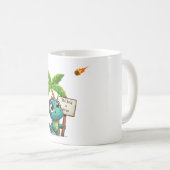 Leuke, grappige dinosaurus koffiemok (Voorkant rechts)