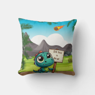 Leuke, grappige dinosaurus kussen
