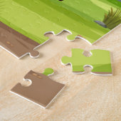 Leuke, grappige dinosaurus legpuzzel (Zijkant)