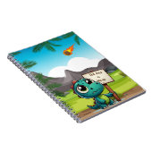 Leuke, grappige dinosaurus notitieboek (Rechterzijde)