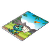 Leuke, grappige dinosaurus notitieboek (Linkerzijde)