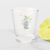 Leuke, grappige dinosaurus shot glas (Achterkant)