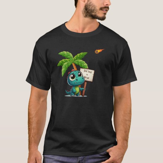 Leuke, grappige dinosaurus t-shirt (Voorkant)