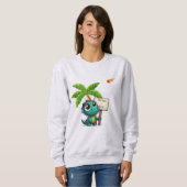 Leuke, grappige dinosaurus trui (Voorkant volledig)