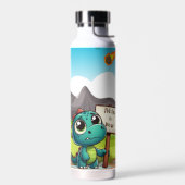 Leuke, grappige dinosaurus waterfles (Links)