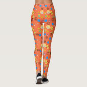 "Leuke grappige emoji patroon emotie gezichten" Leggings (Achterkant)