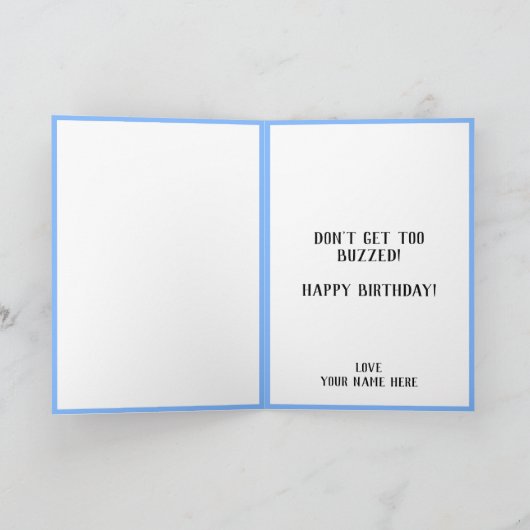 Leuke Grappige Fly Pun Proost Broer Gelukkige Verj Bedankkaart (Binnen)