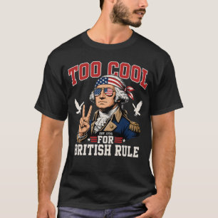 Leuke grappige George Washington 4 juli patriottis T-shirt