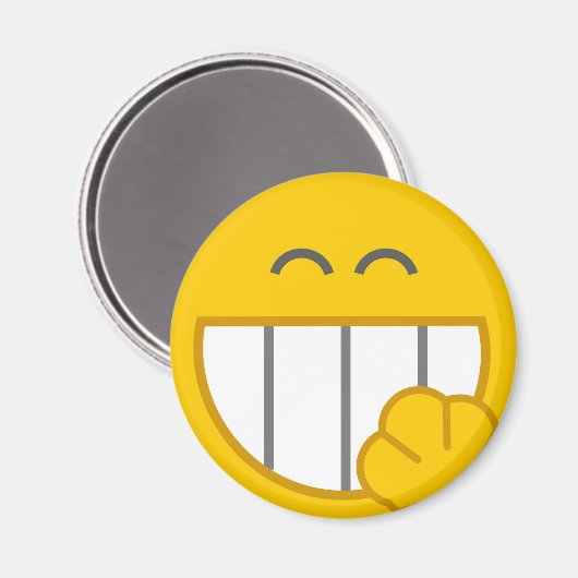 Leuke Grappige Gezicht Locker Magnet (Voorkant / Achterkant)