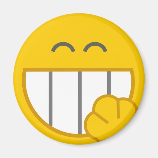 Leuke Grappige Gezicht Locker Magnet (Voorkant)