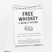 Leuke Grappige Gratis Whiskey Proeverij Party Uitn Kaart