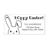 Leuke grappige Happy Easter Bunny Naam Adres Rubberstempel (Afrduk)