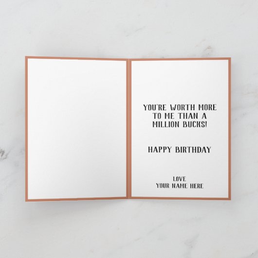 Leuke grappige herten bok prachtige opa verjaardag bedankkaart (Binnen)