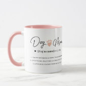 Leuke Grappige Hond Moeder Gepersonaliseerde Defin Mok (Links)