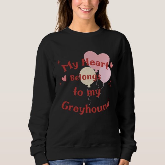 Leuke & grappige honden ontwerp Greyhound Love! Va Trui (Voorkant)