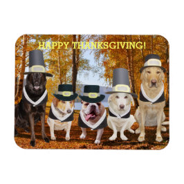 Leuke/Grappige Honden Thanksgiving Magnet Magneet