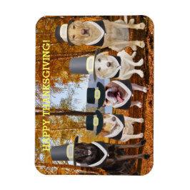 Leuke/Grappige Honden Thanksgiving Magnet Magneet