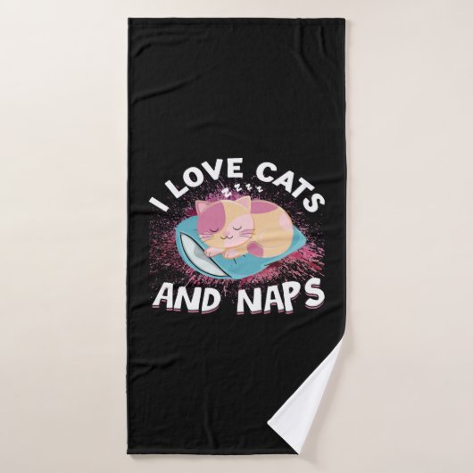 Leuke grappige Katten met Quote Cat-Lover Badhanddoek (Badhanddoek)