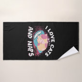 Leuke grappige Katten met Quote Cat-Lover Badhanddoek (Badhanddoek)