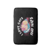 Leuke grappige Katten met Quote Cat-Lover Badmat (Voorkant Verticaal)