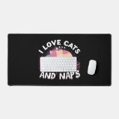 Leuke grappige Katten met Quote Cat-Lover Bureaumat (Keyboard & Muis)