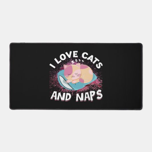 Leuke grappige Katten met Quote Cat-Lover Bureaumat (Voorkant)