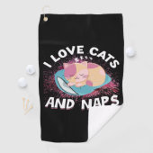 Leuke grappige Katten met Quote Cat-Lover Golfhanddoek (Insitu)