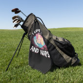 Leuke grappige Katten met Quote Cat-Lover Golfhanddoek (Groen)