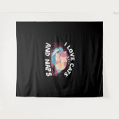 Leuke grappige Katten met Quote Cat-Lover Wandkleed (Voorkant (horizontaal))