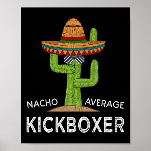 Leuke grappige kickbokser meme grappig kickboksen poster (Voorkant)