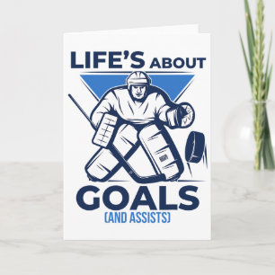 Leuke Grappige Levensdoelen En Icehockey Game Tea Kaart
