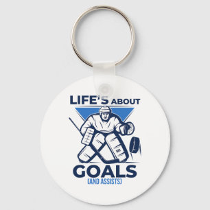 Leuke Grappige Levensdoelen En Ists IJshockey Game Sleutelhanger