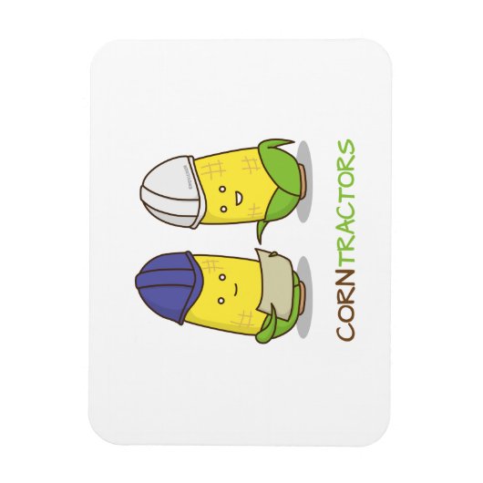 Leuke Grappige Maïs Contractors Punny Humor Magneet (Verticaal)