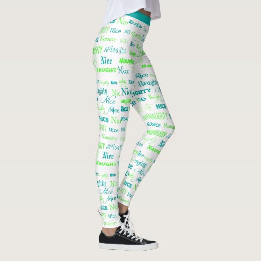 Leuke Grappige Ondeugende Leuke Kerst Vakantie Yog Leggings (Rechts)