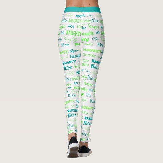 Leuke Grappige Ondeugende Leuke Kerst Vakantie Yog Leggings (Achterkant)