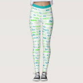 Leuke Grappige Ondeugende Leuke Kerst Vakantie Yog Leggings (Voorkant)