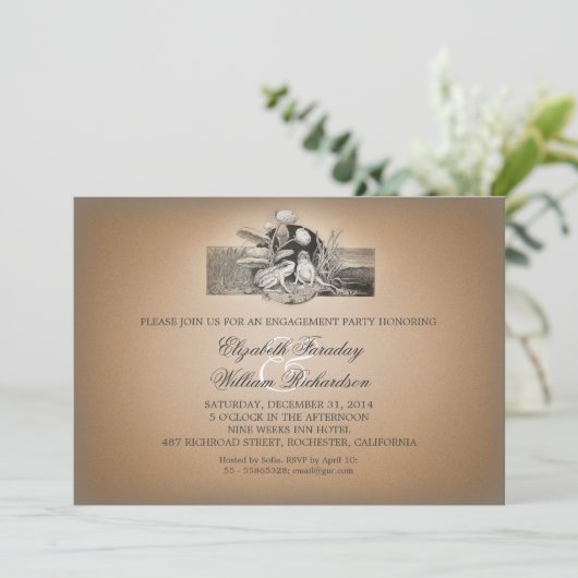 Leuke grappige ontwerp verlovingsfeest uitnodiging (Staand voorkant)