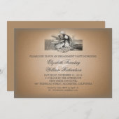 Leuke grappige ontwerp verlovingsfeest uitnodiging (Voorkant / Achterkant)