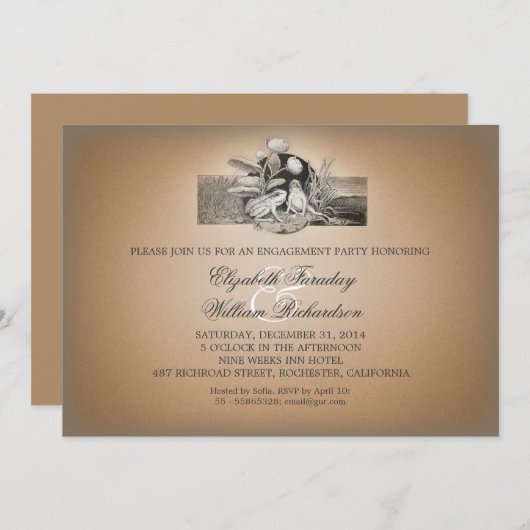 Leuke grappige ontwerp verlovingsfeest uitnodiging (Voorkant / Achterkant)