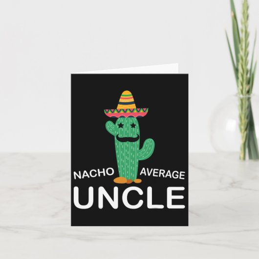 Leuke grappige oom grap humor grappige nacho gemid kaart (Voorkant)
