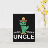 Leuke grappige oom grap humor grappige nacho gemid kaart (Gele Bloem)