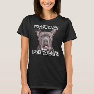 Leuke Grappige Pitbull Hond T-shirt