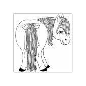 Leuke Grappige Pony Butt Rubber Stamp Rubberstempel (Afrduk)