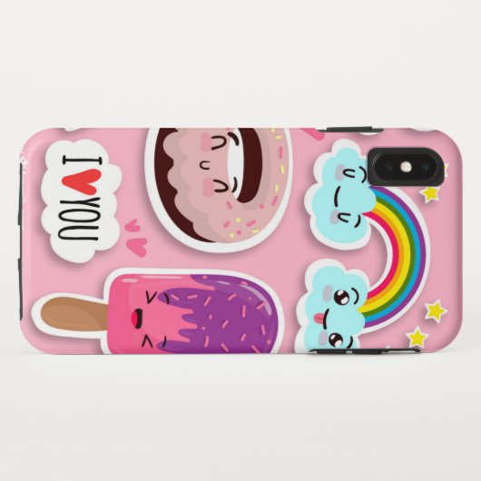 Leuke grappige stickers Case-Mate iPhone case (Achterkant (horizontaal))