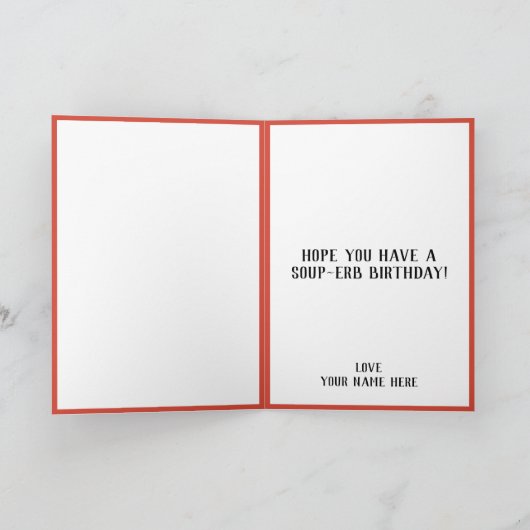 Leuke Grappige Tomaat Pun Zoon Gelukkige Verjaarda Bedankkaart (Binnen)